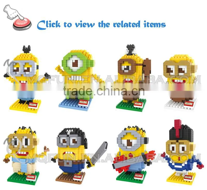 Mini Qute Sembo kawaii 6 styles Marvel avenger ninja Batman plastic building block model educational toy