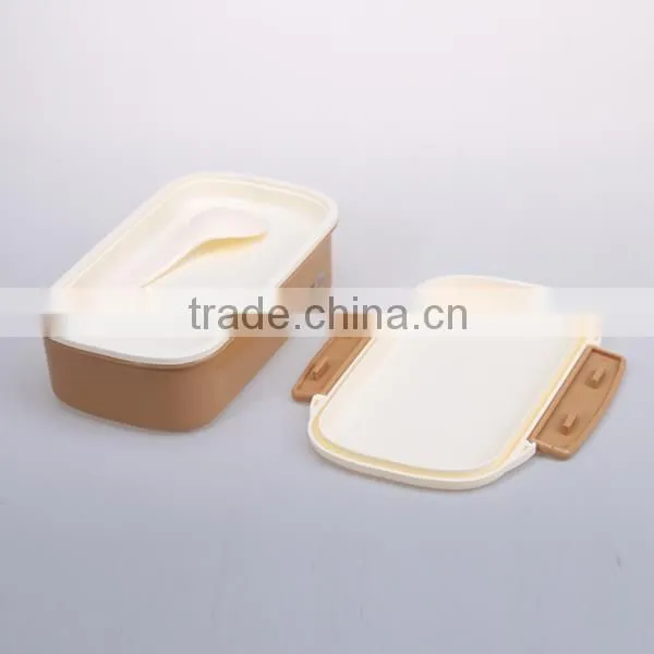 whoseware cartoon design plastic children lunch box with spoon