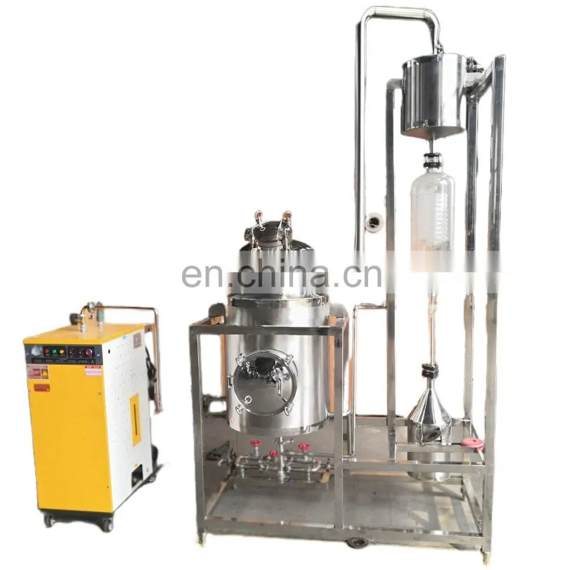 100L - 500L honeysuckle plant flower leaf essential oil extractor extraction machine essential oil distillation equipment