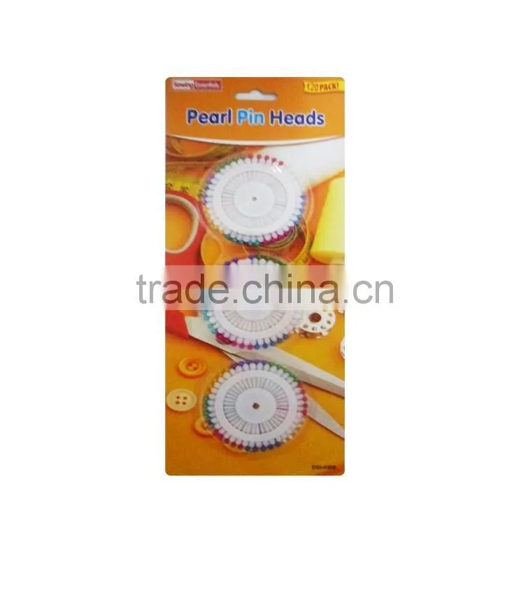 Teardrop head assorted colours decorative pearl head pin