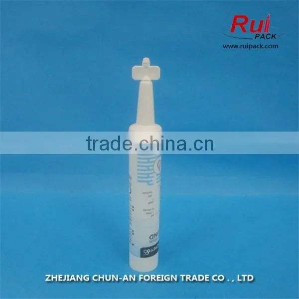 empty plastic tube with plane cap,PE soft plastic tube for personal care