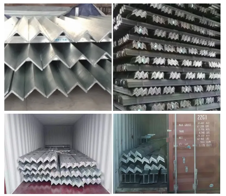 Hot Rolled Galvanized Iron Steel Angles-Equal Angle Steel Bar Black Carbon Steel Angle Bar with Cutting Service Sheet Pile Model