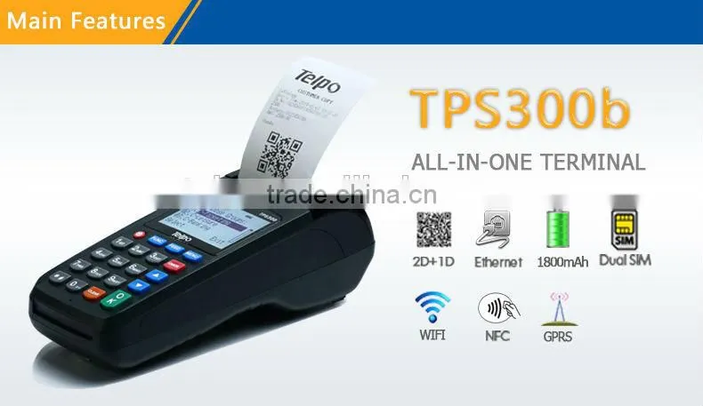 TPS300 Telepower GPRS POS Terminal