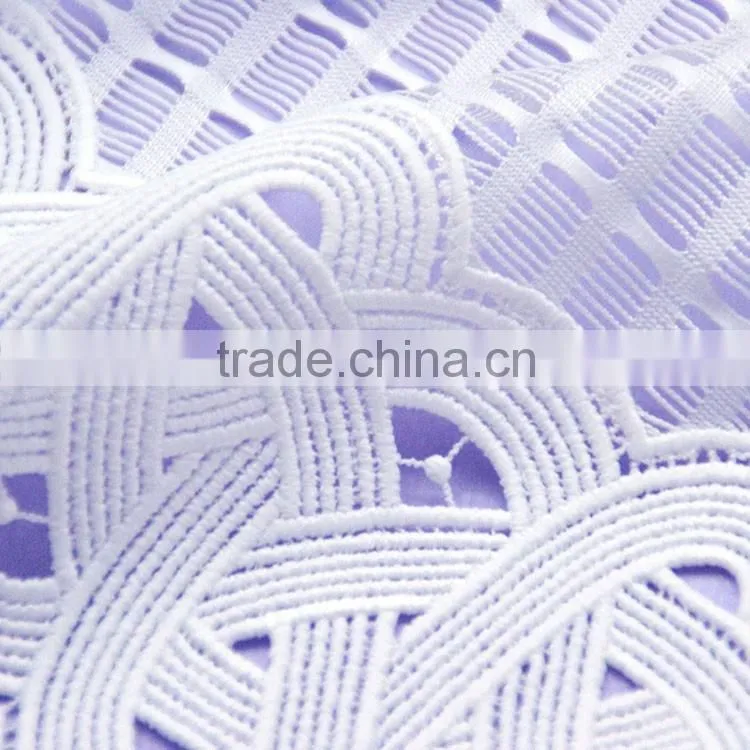 New special design best price fashion stretch water soluble french embroidery lace fabric