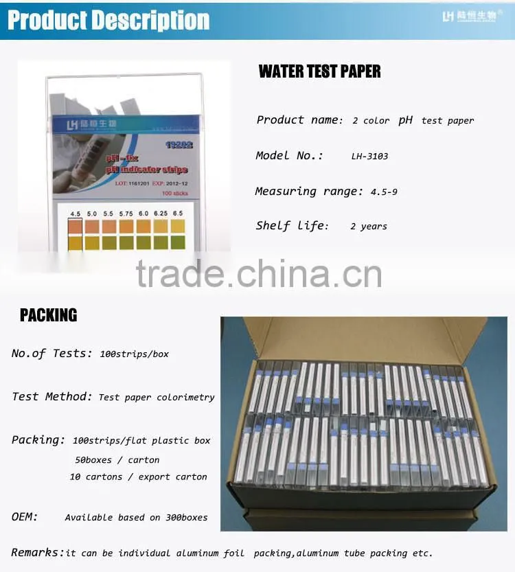 special pH test paper