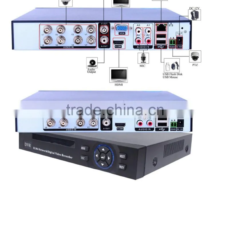 HOT !!4CH/8CH/16CH/24CH Real Time cctv h 264 dvr , full D1 and 960H cctv dvr