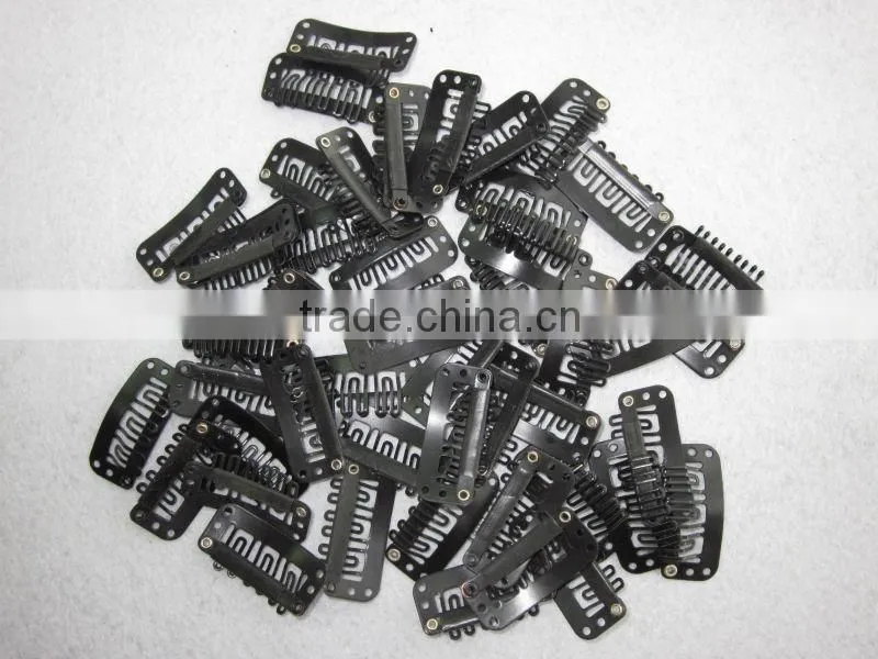 100% human clip on hair, different length and color, clips no painting off