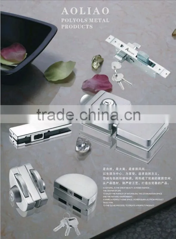 High quality AD-001B stainless steel glass door lock
