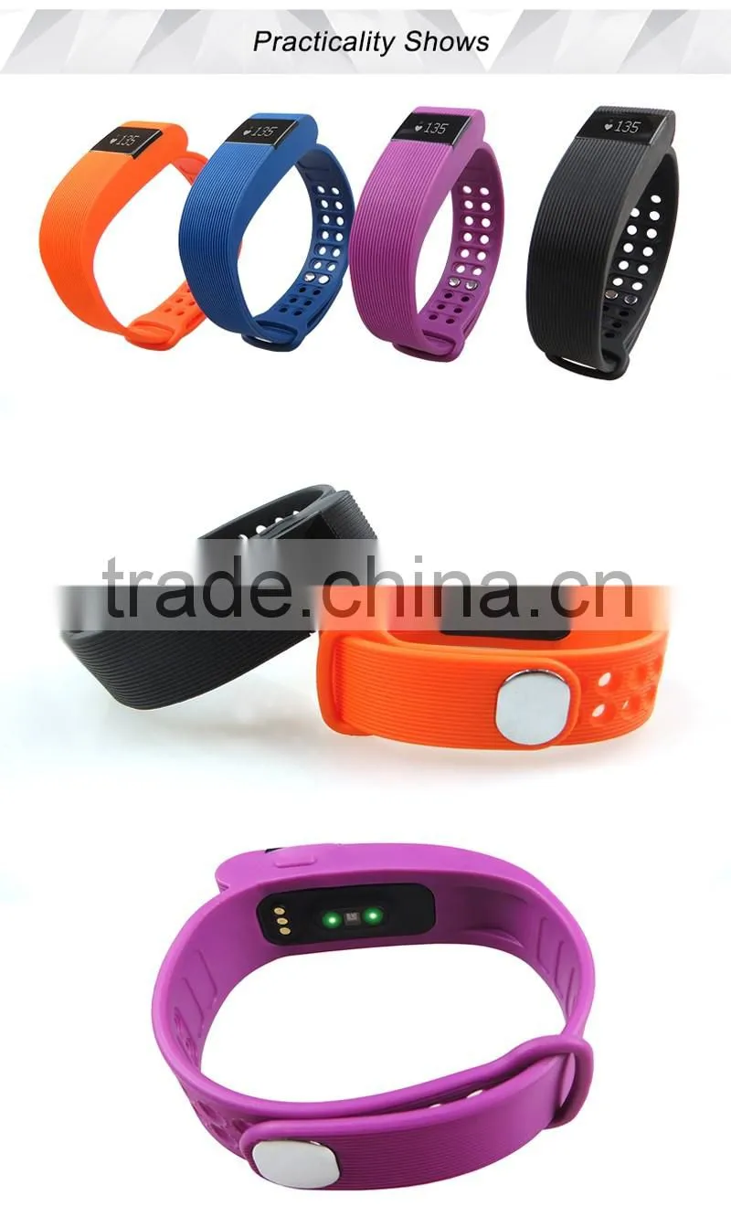 silicone wristbands cicret smart bracelet optional heart rate monitor fitness watch