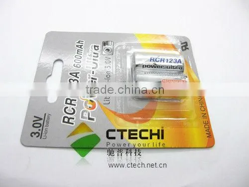 rcr123a 3v rechargeable battery lithium
