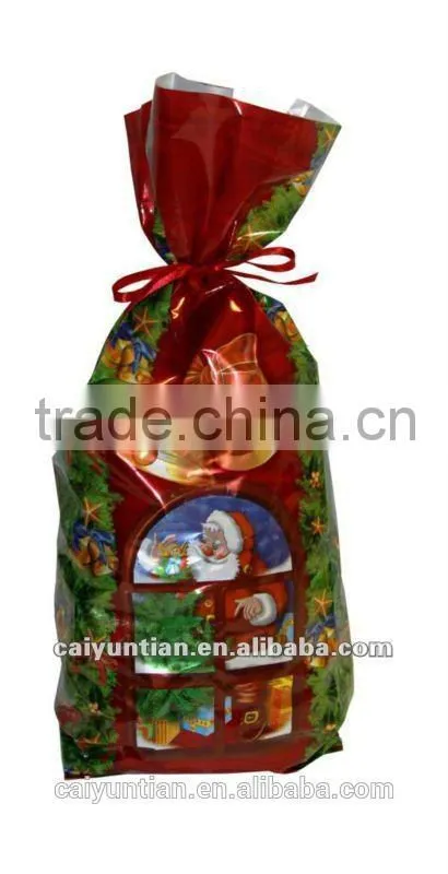 christmas plastic bags for gift packaging