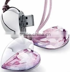 Jewelry Heart Shape USB 2.0 USB flash drives 4gb 8gb 16gb