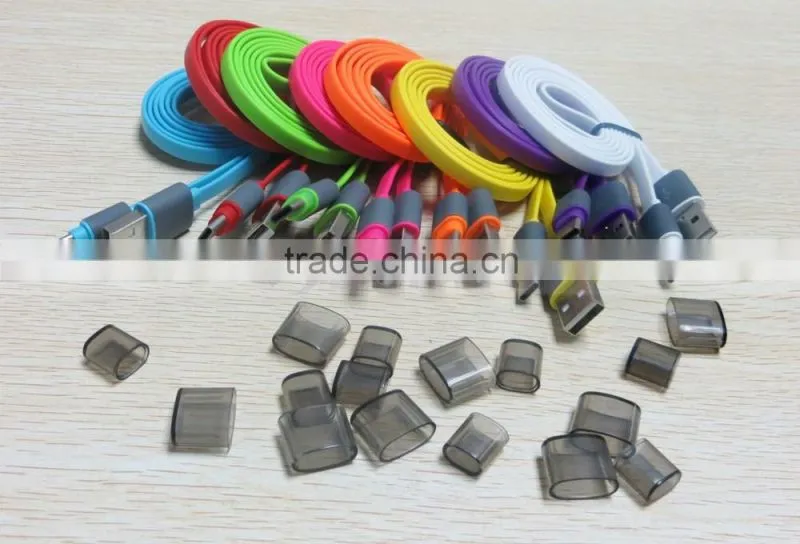 For Huawei USB 3.1 Data Charge Type C Cable Flat Color Noodle Cord