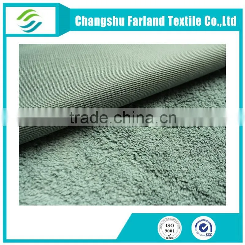 solid plush polyester fabric plush textile
