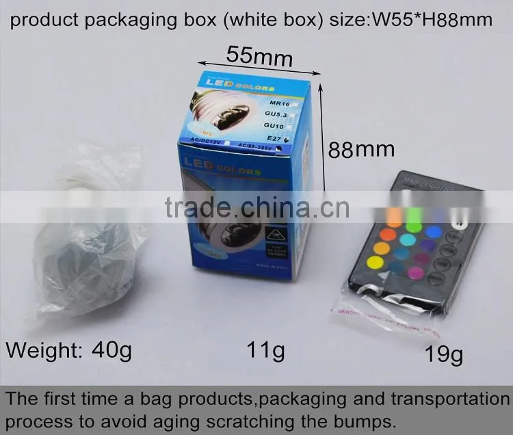 Hot sale 3w rgb led lighting fluorescent light fixture bulb