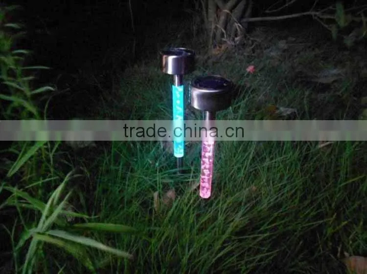 Stainless steel solar acrylic garden led light