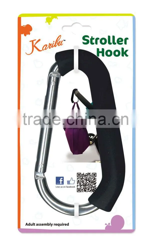 PM3302 Safety China Wholesale aluminium alloy Universal Fit Baby Products Baby Stroller Hook