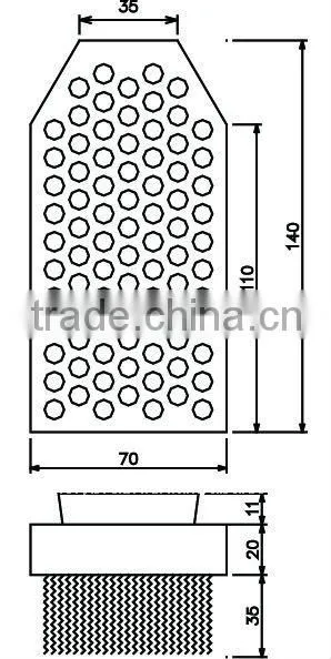 Fickert 140mm diamond hair brush