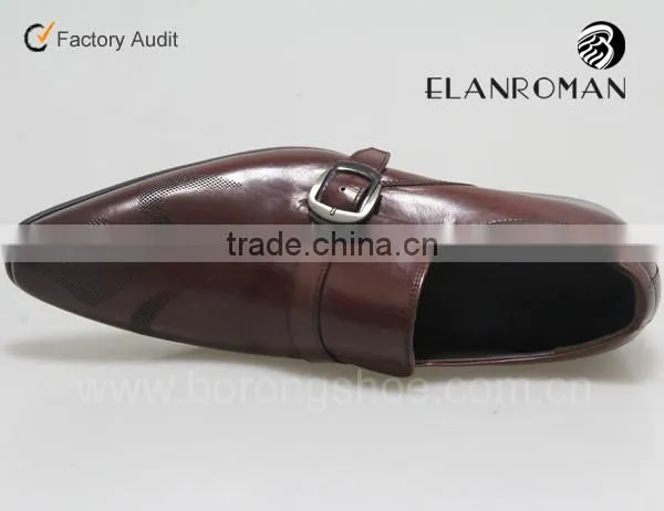 Fashion pointed toe leather men shoe