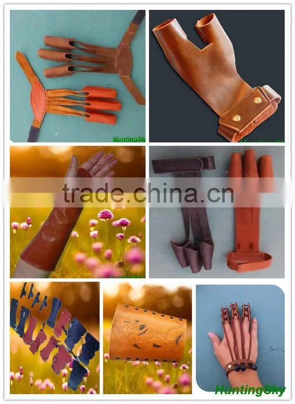 Traditional Archery Cowhide Leather Arrow Quiver For Archery Shooting