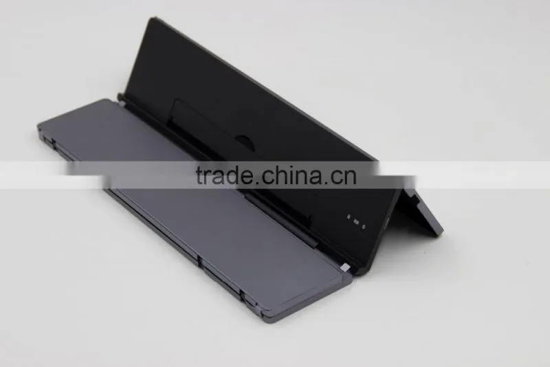 Bluefinger Aluminum alloy foldind Bluetooth keyboard for all mobile phones and tablets,applicable with IOS,Android system