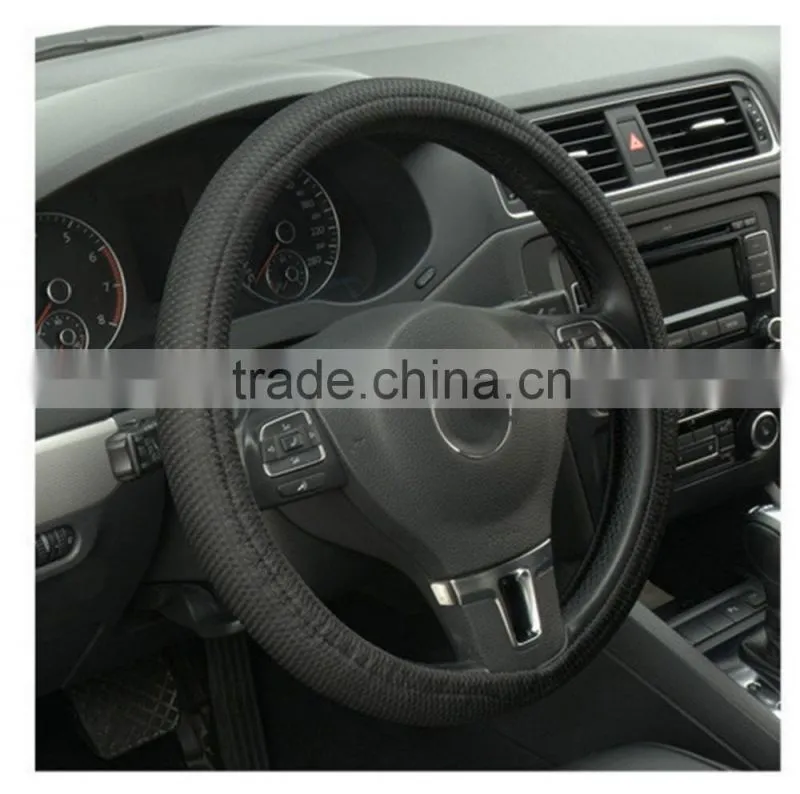 Universal Anti-slip BreathablePU Leather DIY Car Steering Wheel Cover Case With Needles and Thread