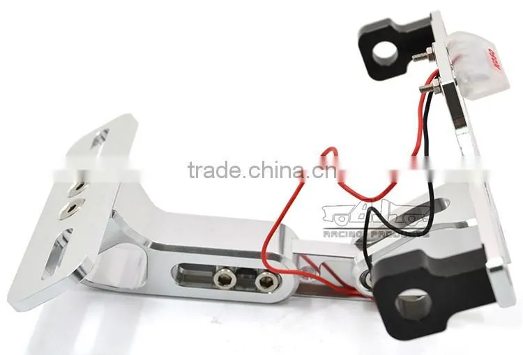 BJ-LPL-039 Performance Aluminum Universal Motorcycle License Plate Frame Bracket with LED