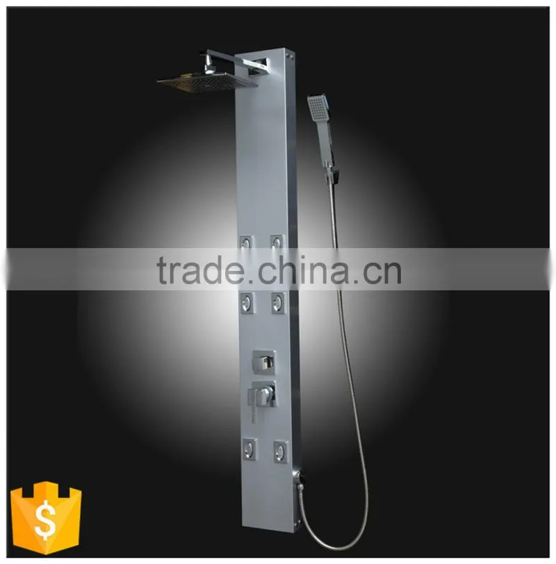 aluminum composite steam shower panel AST0225 with single hand shower