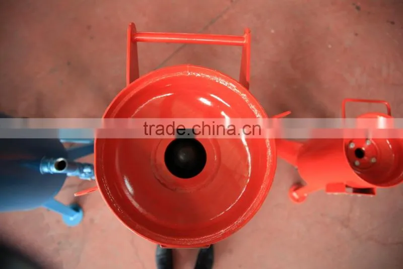 Sandblast cylinder for sandblasting used for removing rust