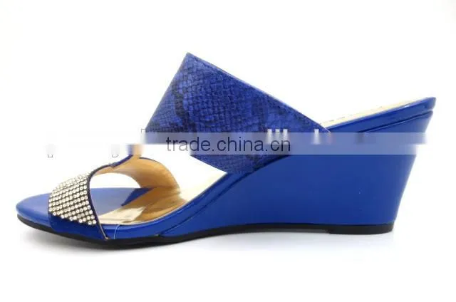 hot New ladies wedge shoes and slippers with diamond