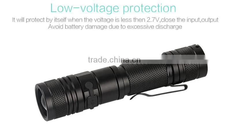 USB flashlight torch light A2 with zoom