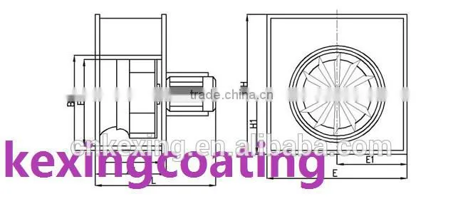 China professional CE standard DDF centrifugal fan manufacturer