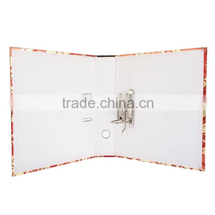 2016 luxury high quality retro patterns printed fc size lever arch handmade paper file folder