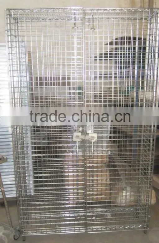Chrome Movable Wire Mesh Security Cage