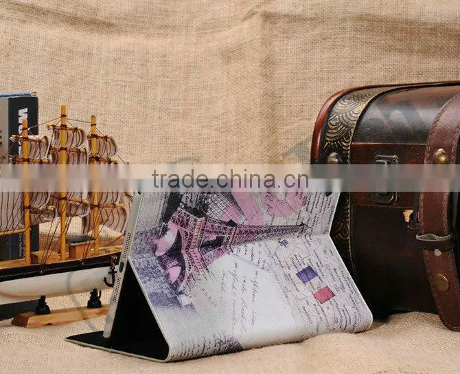 Paris Eiffel Tower Leather Case for iPad Mini,For iPad Mini Leather Case,Eiffel Tower/ Big Ben/ Triumphal Arch/Statue of Liberty