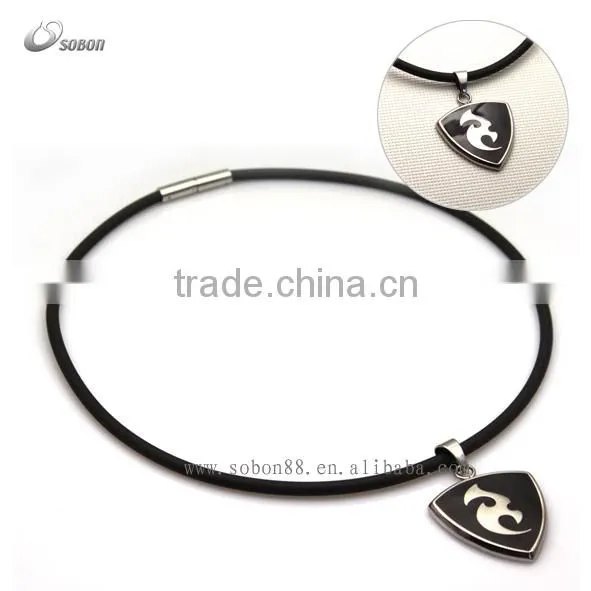 Meaningful handmade stone pendant necklace
