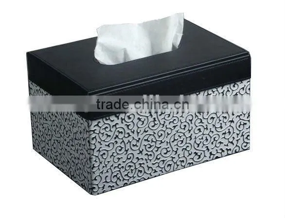 Table leather tissue box