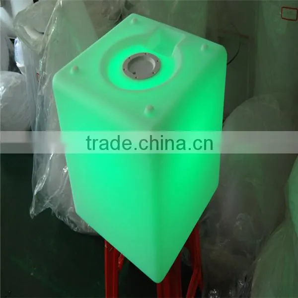 plastic led cube chair outdoor plastic led cube chair wholesale