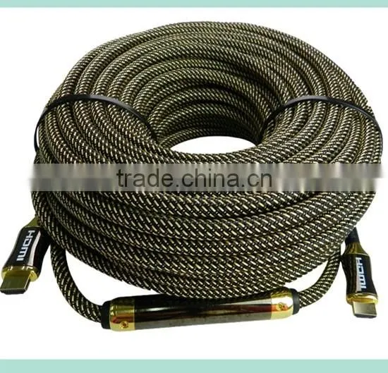 V2.0 Black HDMI Cable with Ethernet and gold connector support 3D and 4K from 0.5-40m
