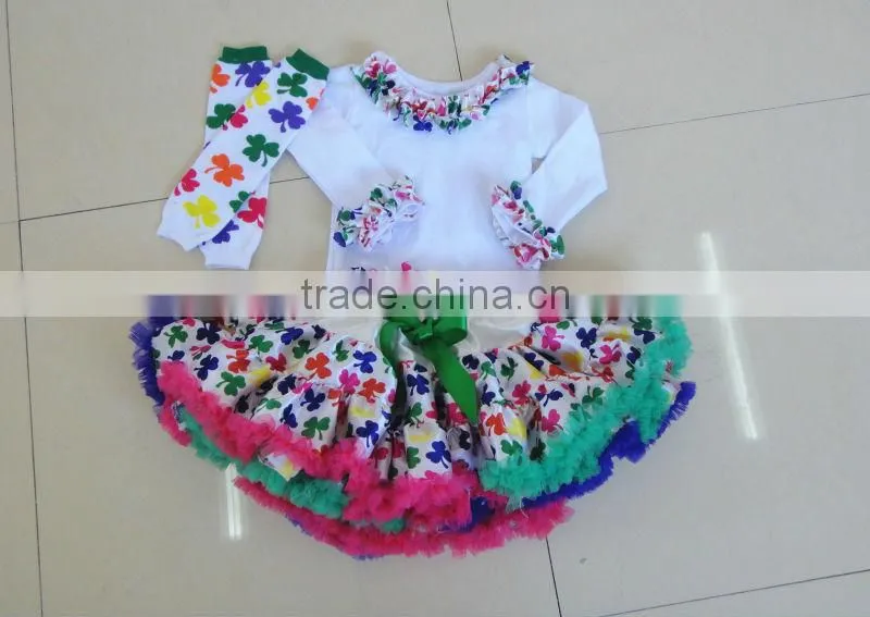 Thanks giving Hot Item!Long Sleeve Top and Multicolor Petti Skirt Girls Fall Boutique Outfit