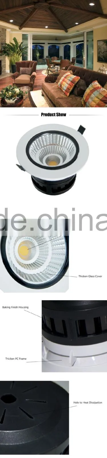 NEW Arrival! 9w Triac Dimmable Retrofit Led Downlight Energy Star