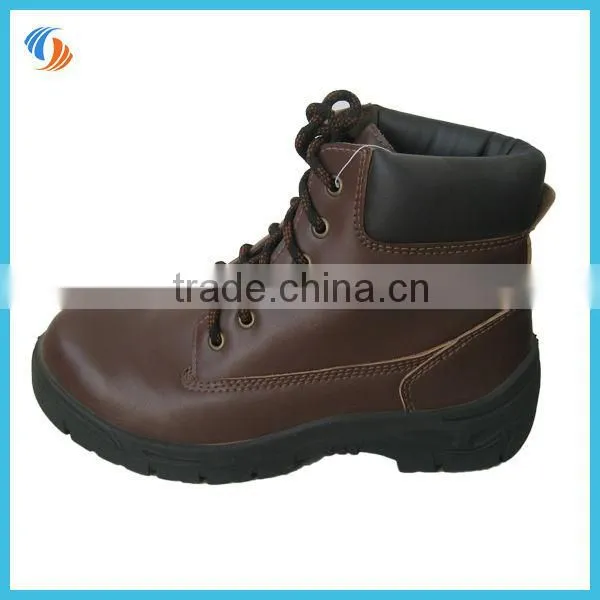 New Mens Brown Steel toe Cow leather Safty Shoes