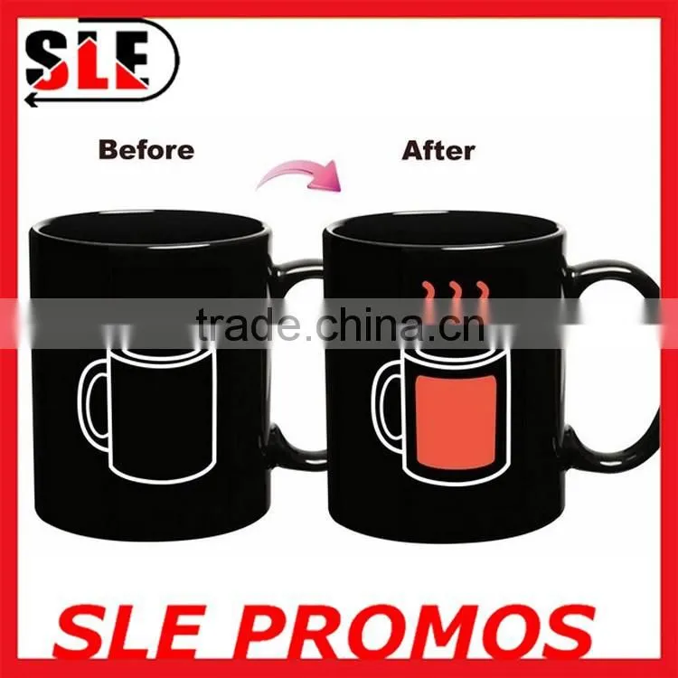 high quality custom heat sensitive color changing cup for sublimation,wholesale best selling hot water color changing mug