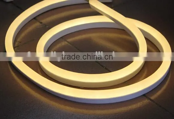 Warm white color 24V AC / 120V AC 2.88 w/m LED neon flex light to shape letters, signs