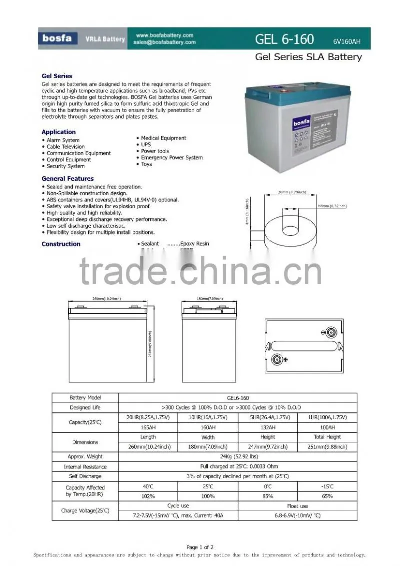 6v cell battery inverter with battery charger 220v 12v solar battery cell