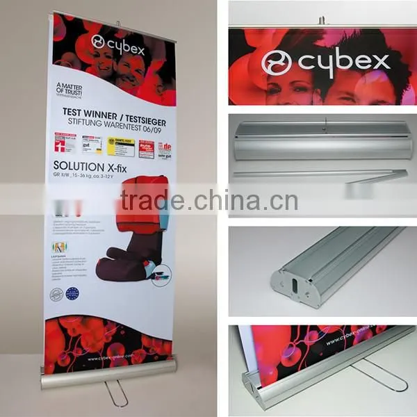 high quality display scrolling roll up banner stand for exhibition equipment
