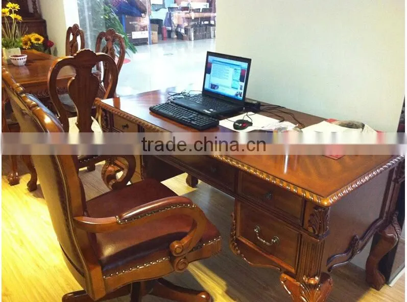 Solid wood vintage office computer desk assemble for office furniture AG-203