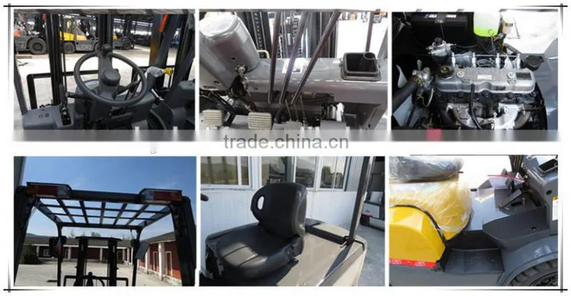 Low price gasoline/lpg forklift 3.5t trucks for sale with Nissan k21
