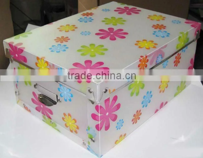 Foldable Plastic Storage Boxes with handle