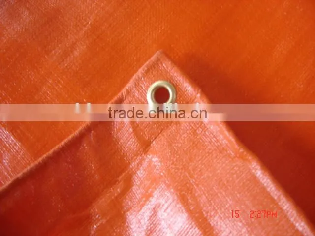 6'X8' STANDARD DUTY TARP ORANGE Poly Tarps,Orange Poly Tarpaulin,PE Orange Tarpaulin